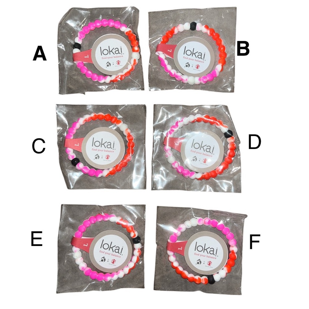 Lokai Pink, Orange & White Beaded Bracelet- PICK 1
